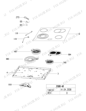 Схема №1 BLOMBERG MKX 54342 X (7756389223) с изображением Запчасть для духового шкафа Beko 162926038